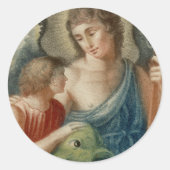 聖ラファエル・ザ・アーチャンエル(M 012) ラウンドシール (正面)