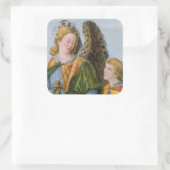 聖ラファエル・ザ・アーチャンゲル&トビアス(詳細; M 017) スクエアシール (バッグ)