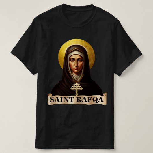 聖ラフカ、マロニテ修道女、Tシャツ Tシャツ (デザイン正面)