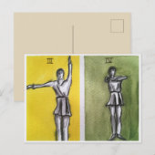 聖リズミカルIII,IVダンス運動ポストカード ポストカード (正面/裏面)