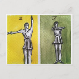 聖リズミカルIII,IVダンス運動ポストカード ポストカード