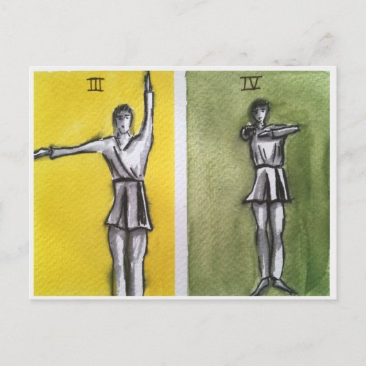 聖リズミカルIII,IVダンス運動ポストカード ポストカード (正面)
