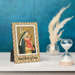 聖リマバラとキリストの子(M 023) フォトプラーク