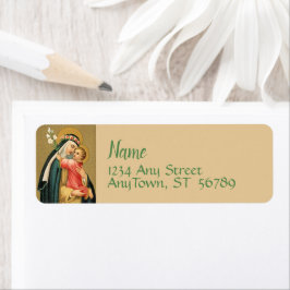 聖リマバラとキリストの子(M 023) ラベル