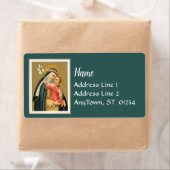 聖リマバラとキリストの子(M 023) ラベル (インサイチュ)