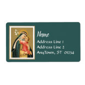 聖リマバラとキリストの子(M 023) ラベル (正面)