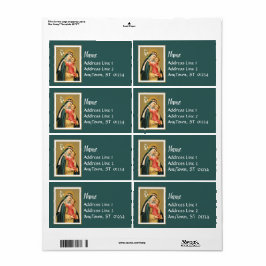 聖リマバラとキリストの子(M 023) ラベル