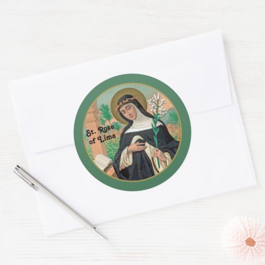 聖リマバラ(詳細、K 48) ラウンドシール (封筒)