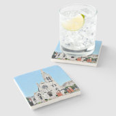 聖ルイ、聖フランシスコ・ザビエル教会コースター。 ストーンコースター (横)