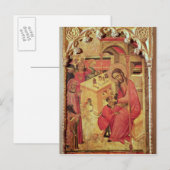 聖ルカ人の頭で動作， c.1400-30 ポストカード (正面/裏面)