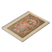 聖ルカ伝道者中世キリスト教聖書 ノートブック (左側)