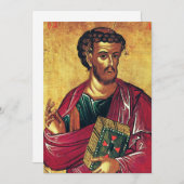 聖ルカ福音主義正統のアイコン サンキューカード (正面/裏面)