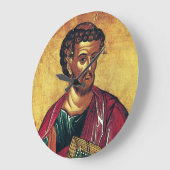 聖ルカ福音主義正統のアイコン ラージ壁時計 (傾斜)