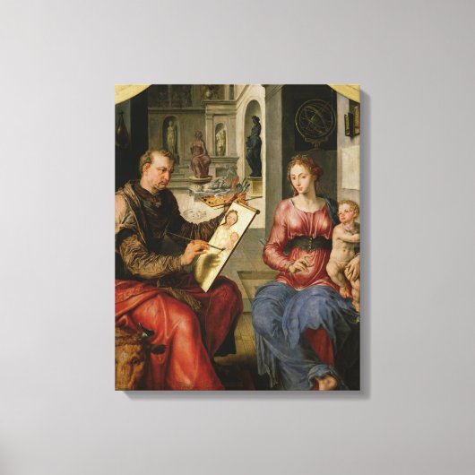 聖ルカ絵画スヴァージンc.1545 キャンバスプリント (正面)
