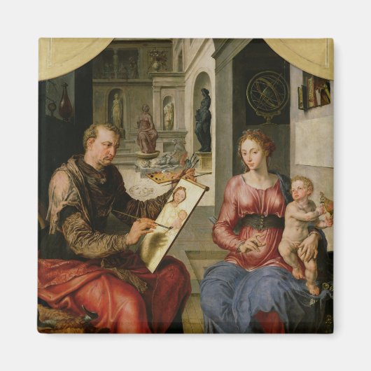 聖ルカ絵画スヴァージンc.1545 マグネット (正面)