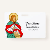 聖ルカ、愛される医者（RLS 08; MedVers.） バッジ (裏面)