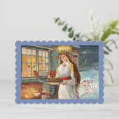 聖ルシアと子供がサフラン・ブレッドを届ける 招待状 (スタンド正面)