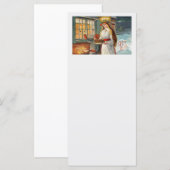 聖ルシアと子供がサフラン・ブレッドを運ぶ (正面/裏面)