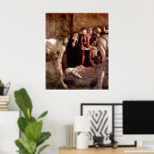 聖ルシアの葬儀バイカラヴァッジョ ポスター (ホームオフィス)