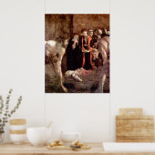 聖ルシアの葬儀バイカラヴァッジョ ポスター (キッチン)