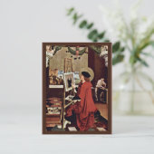 聖ルークの絵画マドンナ祭壇翼 ポストカード (スタンド正面)