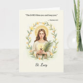 聖ルーシー神の平和と聖なる書物、 経典との恵み カード (正面)