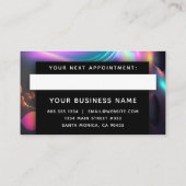 聖レインボーライトエネルギー労働者プロフェッショナル 予約カード (裏面)