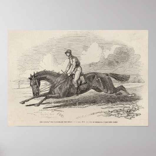 聖レガー素晴らしの勝者の男爵 ポスター (正面)