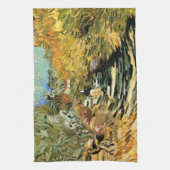 聖レミの道、女性の姿 キッチンタオル (縦)