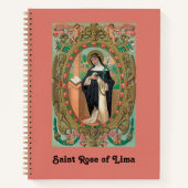 聖ロサ・デ・リマの額装肖像画（K 48） ノートブック (正面)