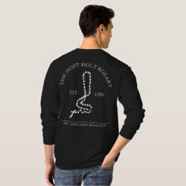 聖ロザリオビーズカトリック十字架 Tシャツ