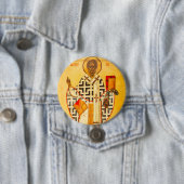 聖ロシアのニコラスの古いアイコン 缶バッジ (インサイチュ)