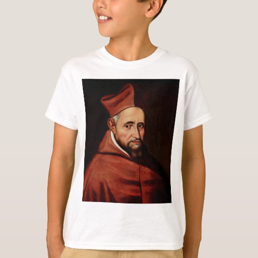 聖ロベルト・ベラルミノのローマ図書館アート Tシャツ (正面)