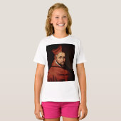聖ロベルト・ベラルミノのローマ図書館アート Tシャツ (正面フル)