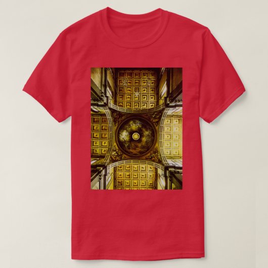 聖ロレンツォi教会ドームインテリア tシャツ (デザイン正面)