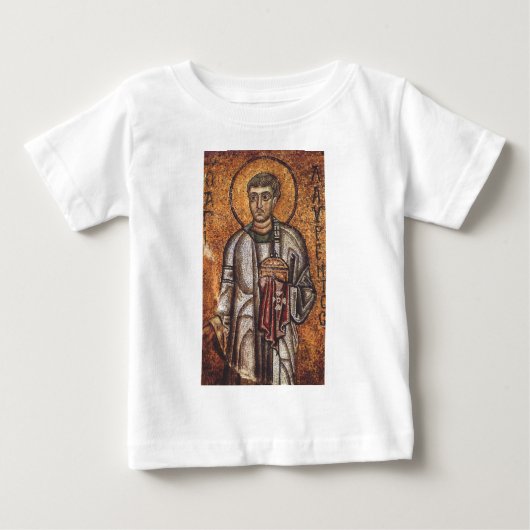 聖ローレンス 正教会 モザイクアートプリント ベビーTシャツ (正面)
