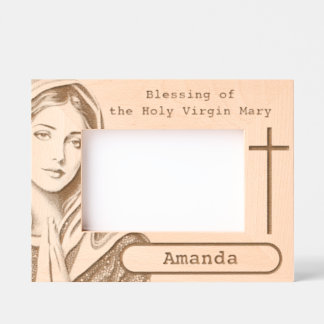 聖ヴァージンマリア レーザー彫刻フレーム