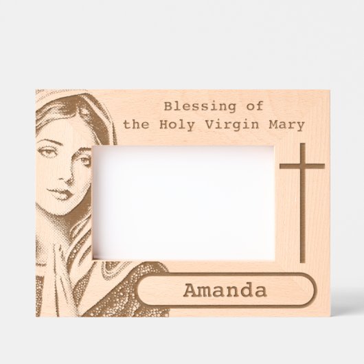 聖ヴァージンマリア レーザー彫刻フレーム (正面)