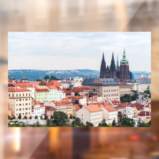 聖ヴィート大聖堂とプラハ市街 - チェコ共和国 ウィンドウサイン (シート2)