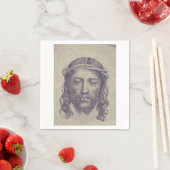 聖ヴェロニカのヴェイユ聖顔のキリストの顔 スタンダードカクテルナプキン (インサイチュ)