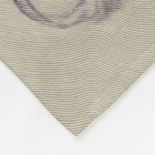 聖ヴェロニカのヴェイユ聖顔のキリストの顔 フリースブランケット (角)