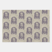 聖ヴェロニカのヴェイユ聖顔のキリストの顔 ラッピングペーパーシート (正面3)