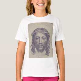 聖ヴェロニカのヴェールに映ったキリストの顔 聖顔 Tシャツ