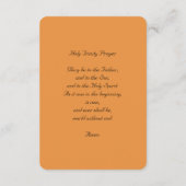 聖三位一体と祈りの言葉 エンクロージャーカード (裏面)