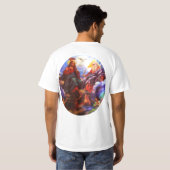 聖三位一体のイエス・キリスト父の息子の神霊 Tシャツ (裏面フル)