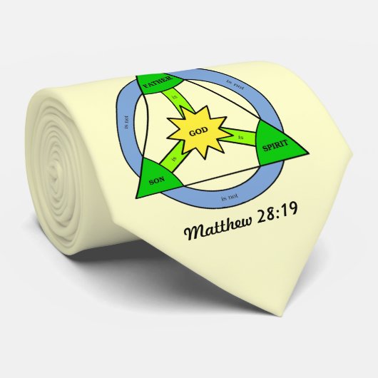 聖三位一体のタイ(クリーム)の主義 ネクタイ (ロール)