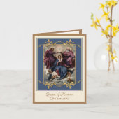 聖三位一体のヴァージン即位 カード (黄色い花)