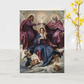 聖三位一体のヴァージン即位 カード (黄色い花)