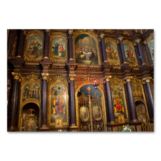 聖三位一体ギリシャ正教会 テーブルナンバー (正面)