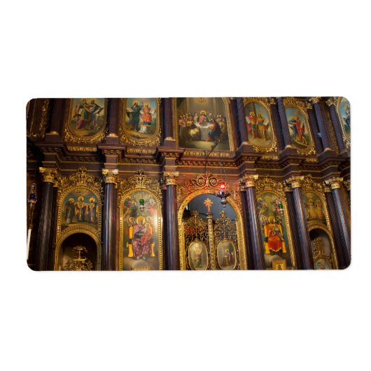 聖三位一体ギリシャ正教会 ラベル (正面)